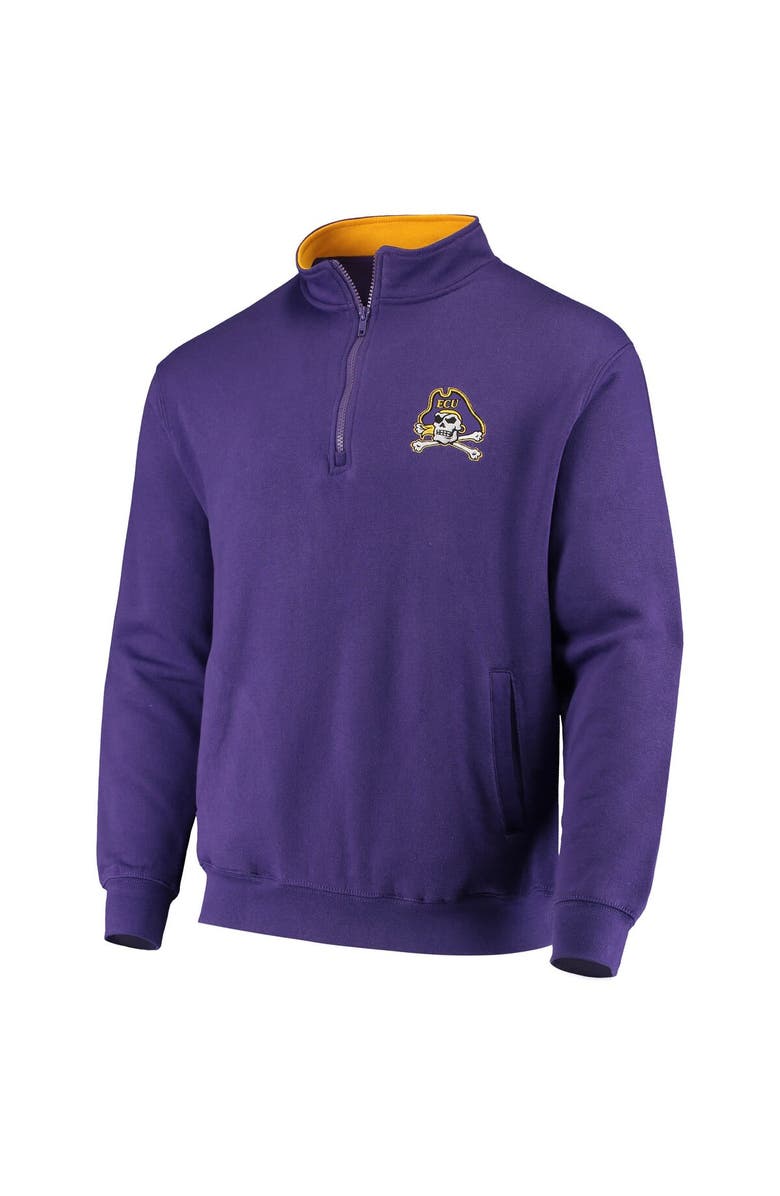 COLOSSEUM Men's Colosseum Purple ECU Pirates Tortugas Logo Quarter-Zip Jacket, Alternate, color, Purple