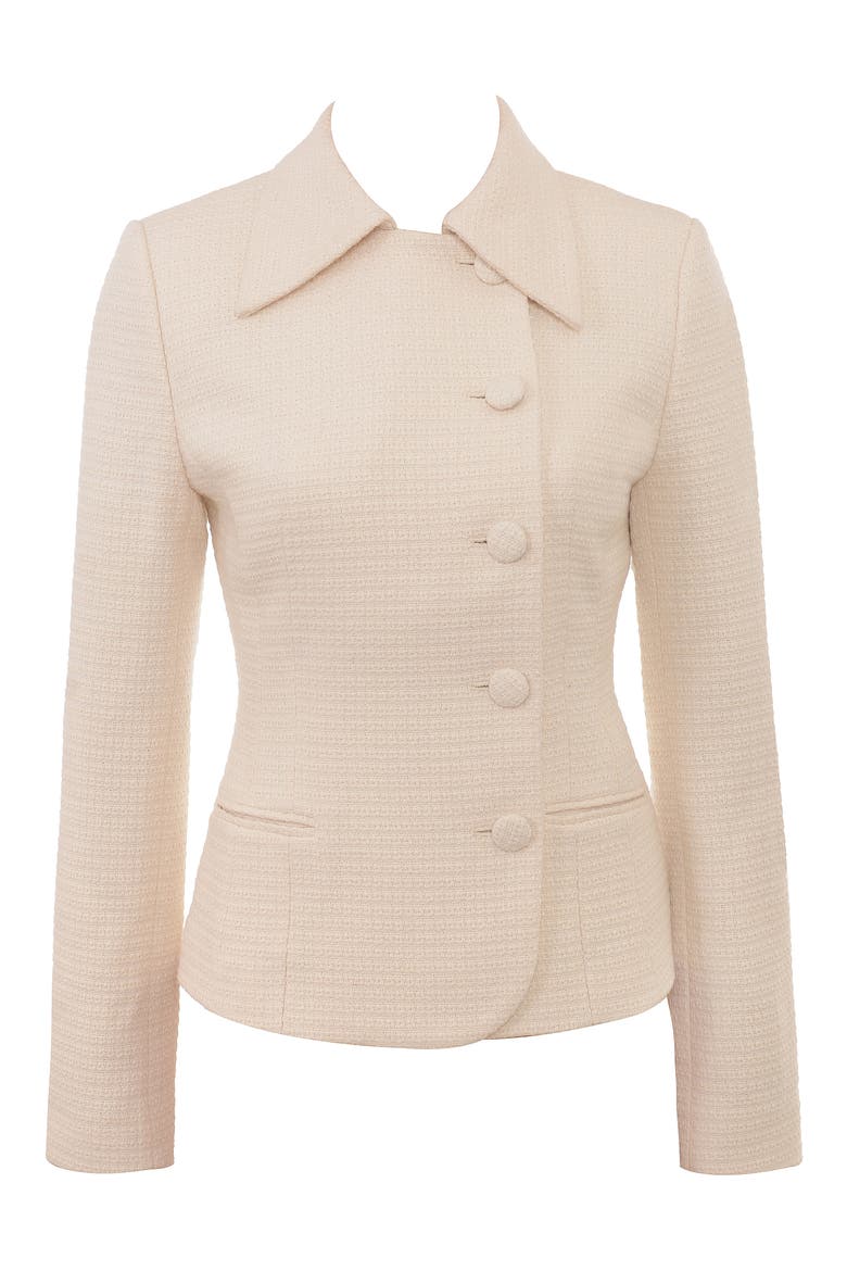 Misha Bouclé Jacket, Alternate, color, CREAM