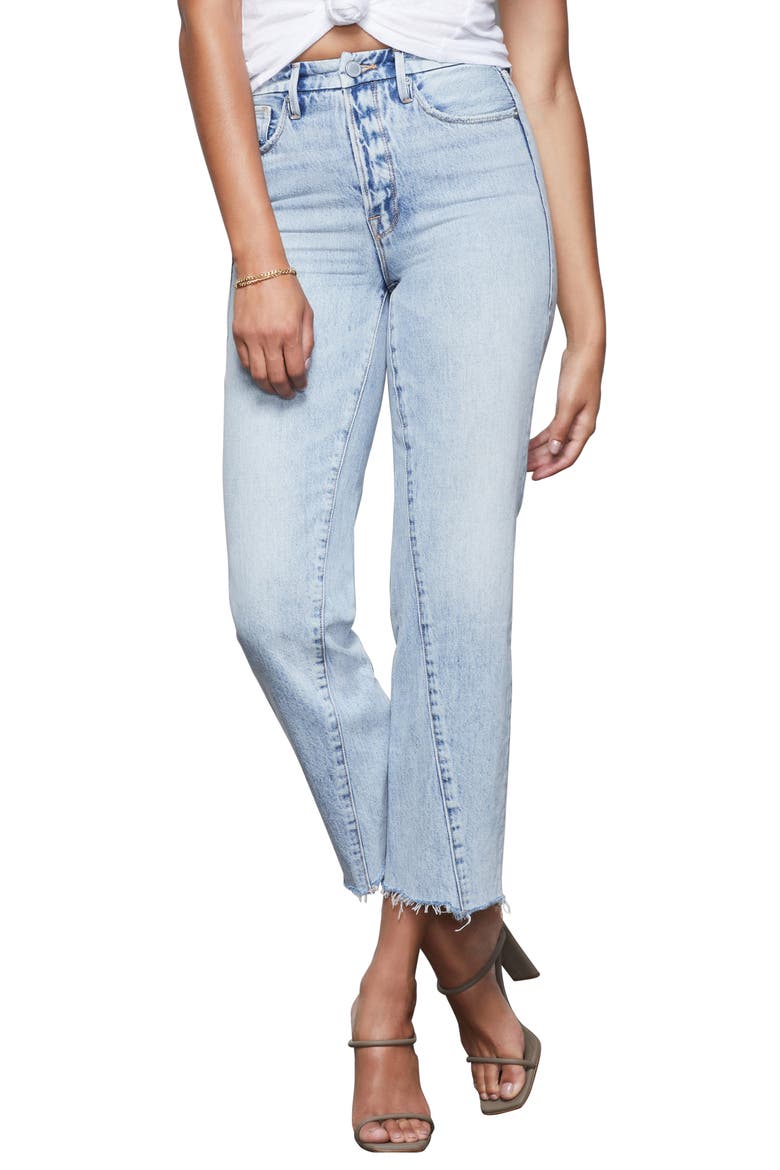 Good Vintage Twisted Seam Straight Leg Jeans, Main, color, BLUE361