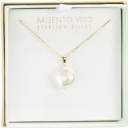 ARGENTO VIVO Faux Pearl Pendant Necklace