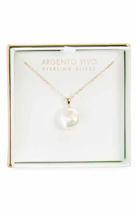 ARGENTO VIVO Faux Pearl Pendant Necklace