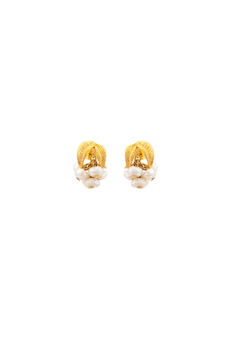 Lea Pearl Grape Earrings, Main, color, Ivory