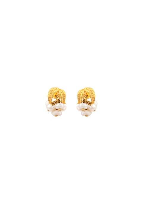 Lea Pearl Grape Earrings