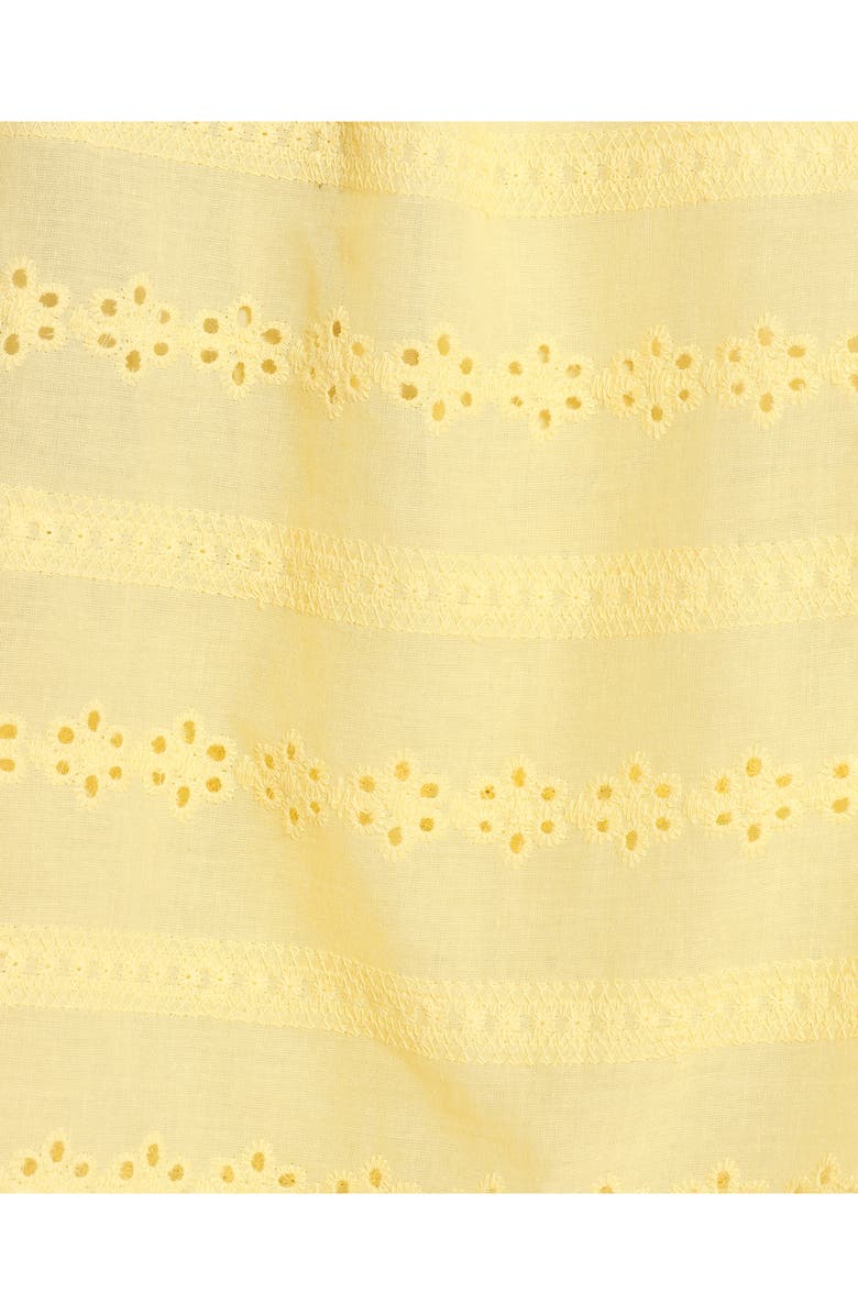 Petal & Pup Michele Eyelet Strapless Cotton Jumpsuit, Alternate, color, Butter Yellow