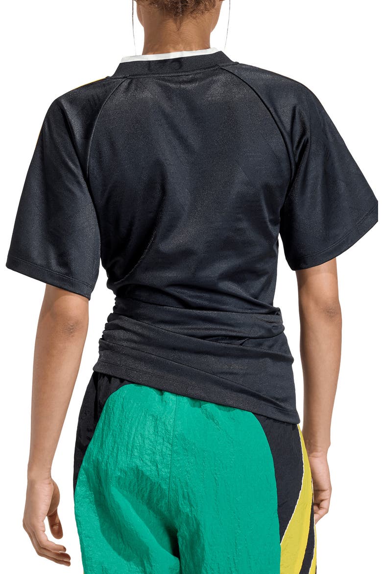 Side Ruched Jersey, Alternate, color, BLACK
