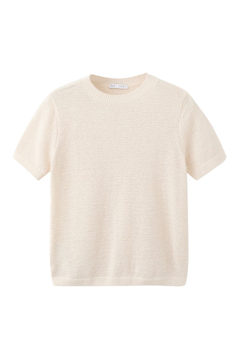 Short Sleeve Sweater, Alternate, color, ECRU