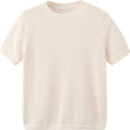 MANGO Short Sleeve Sweater