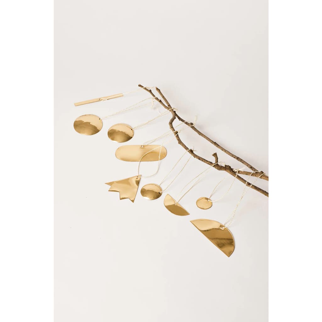 Fleck Abstract Ornaments In Gold