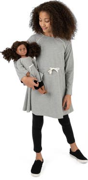Leveret Girls Bow Tie Dress with Matching Doll Dress