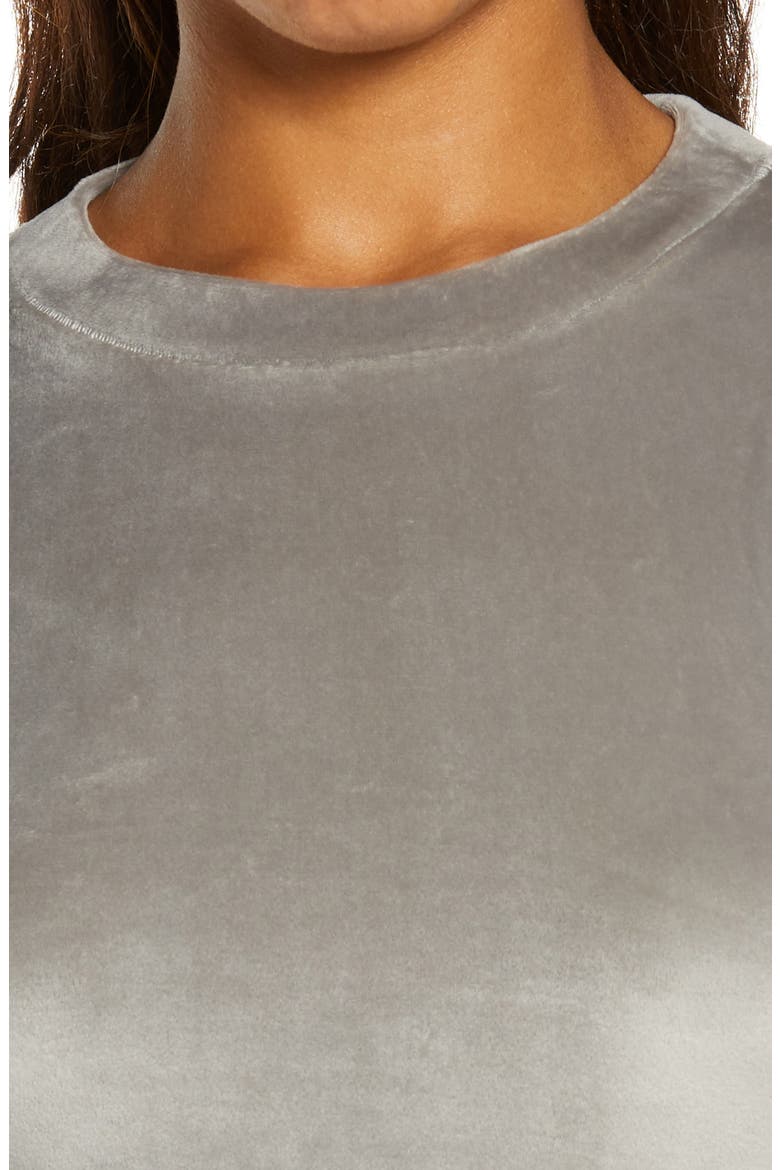 Velour Crewneck Tank, Alternate, color, SMOKE