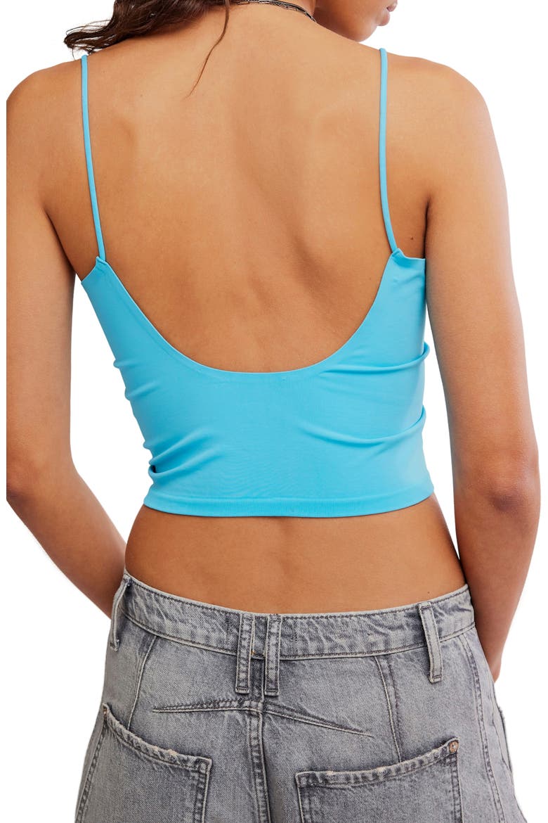 Intimately FP Round Two Skinny Strap Camisole, Alternate, color, TROPICAL BLUE