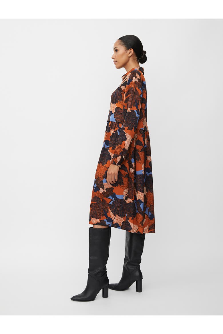 MaNollira Long Sleeve Midi Dress, Alternate, color, Autumnal