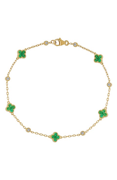 El Mar Gemstone & Diamond Station Bracelet (Trunk Show Exclusive)