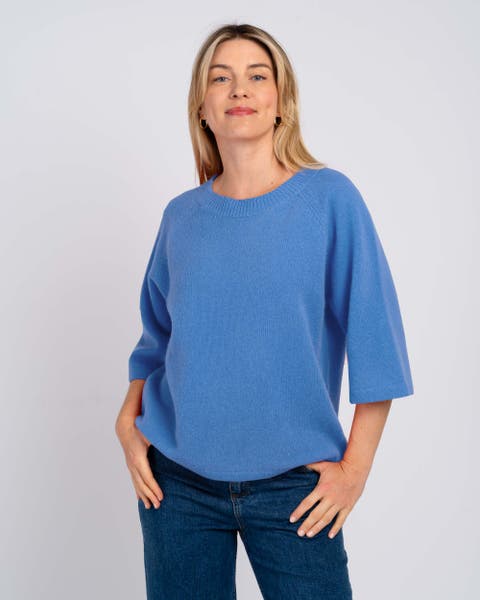 Maisie 3/4 Sleeve Round Neck Sweater