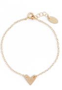 Nashelle Initial Heart Bracelet