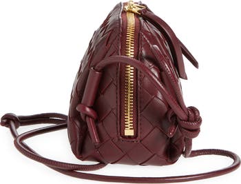 Mini Concert Intrecciato Leather Crossbody Bag