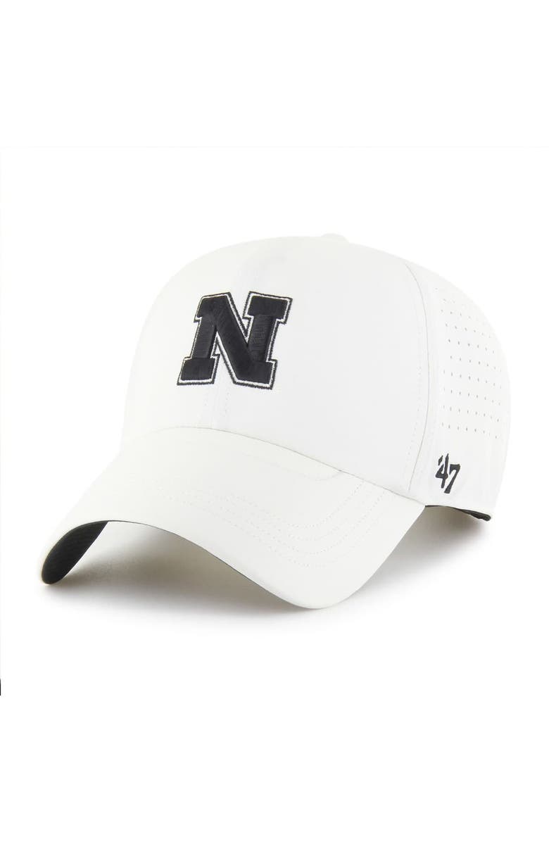 '47 Men's '47 White Nebraska Huskers Forward Vent MVP Adjustable Hat, Main, color,