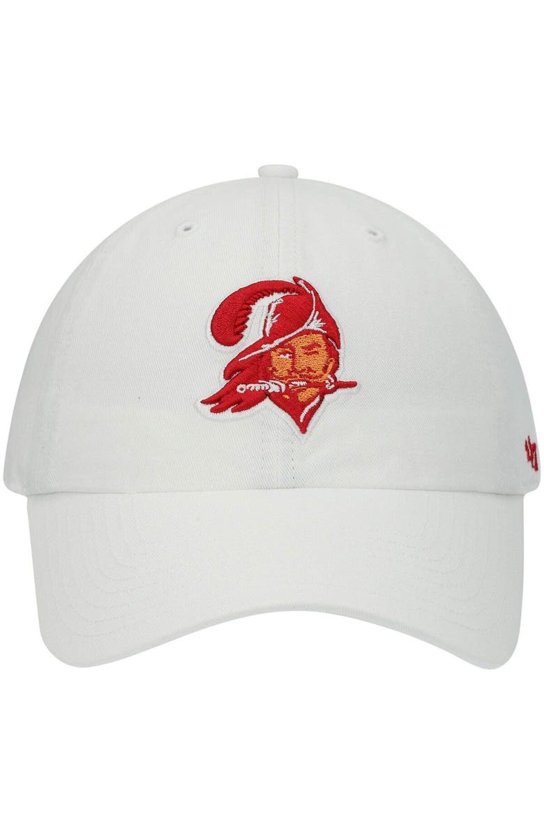 '47 Men's '47 White Tampa Bay Buccaneers Legacy Clean Up Adjustable Hat, Alternate, color,