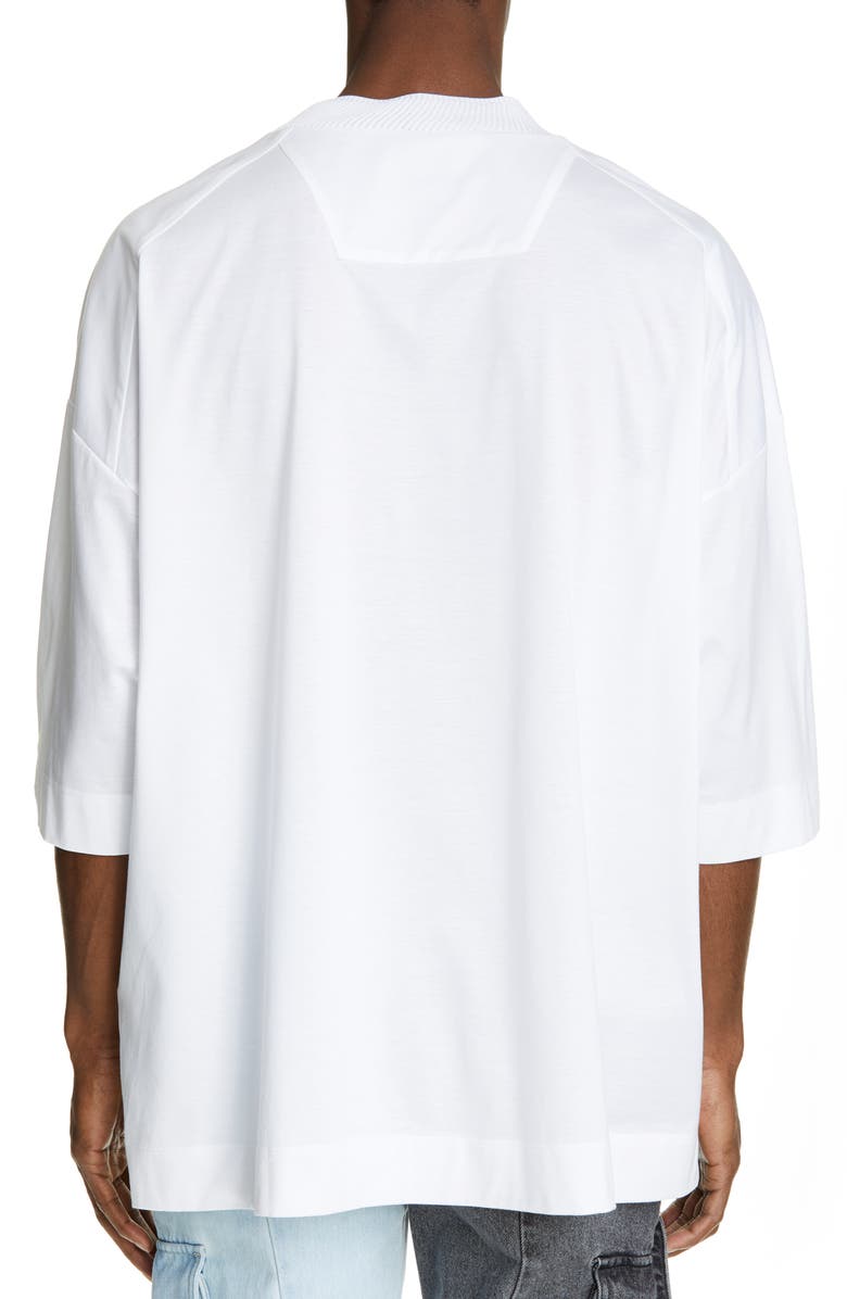 Juun.J Oversize Mock Neck T-Shirt, Alternate, color, 