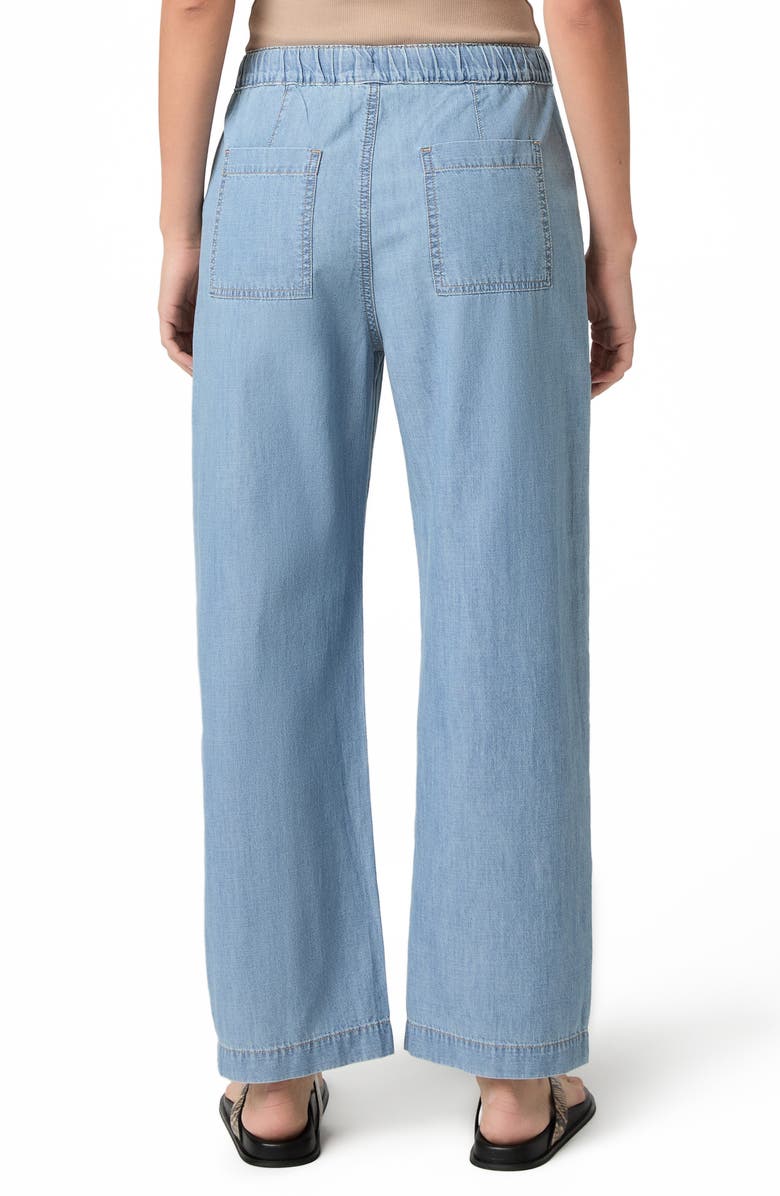 PAIGE Evann Drawstring Wide Leg Jeans, Alternate, color, Silver Lake