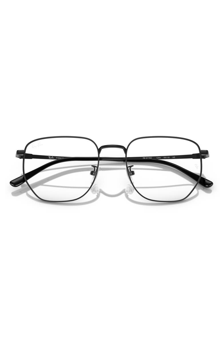 Ray-Ban 53mm Square Optical Glasses, Alternate, color, 