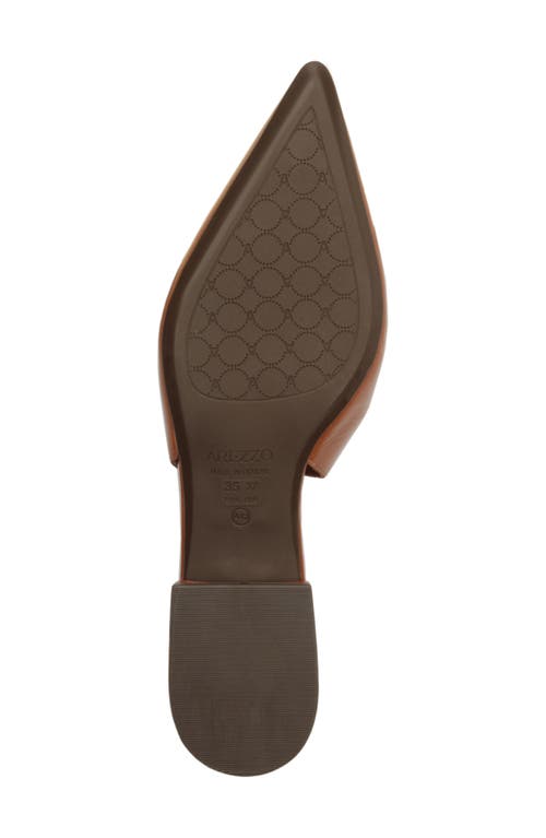 Arezzo Farrah Slingback Pointed Toe Flat In Brown