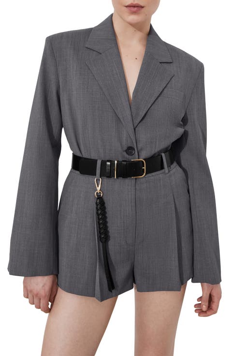 Pleated High Waist Shorts