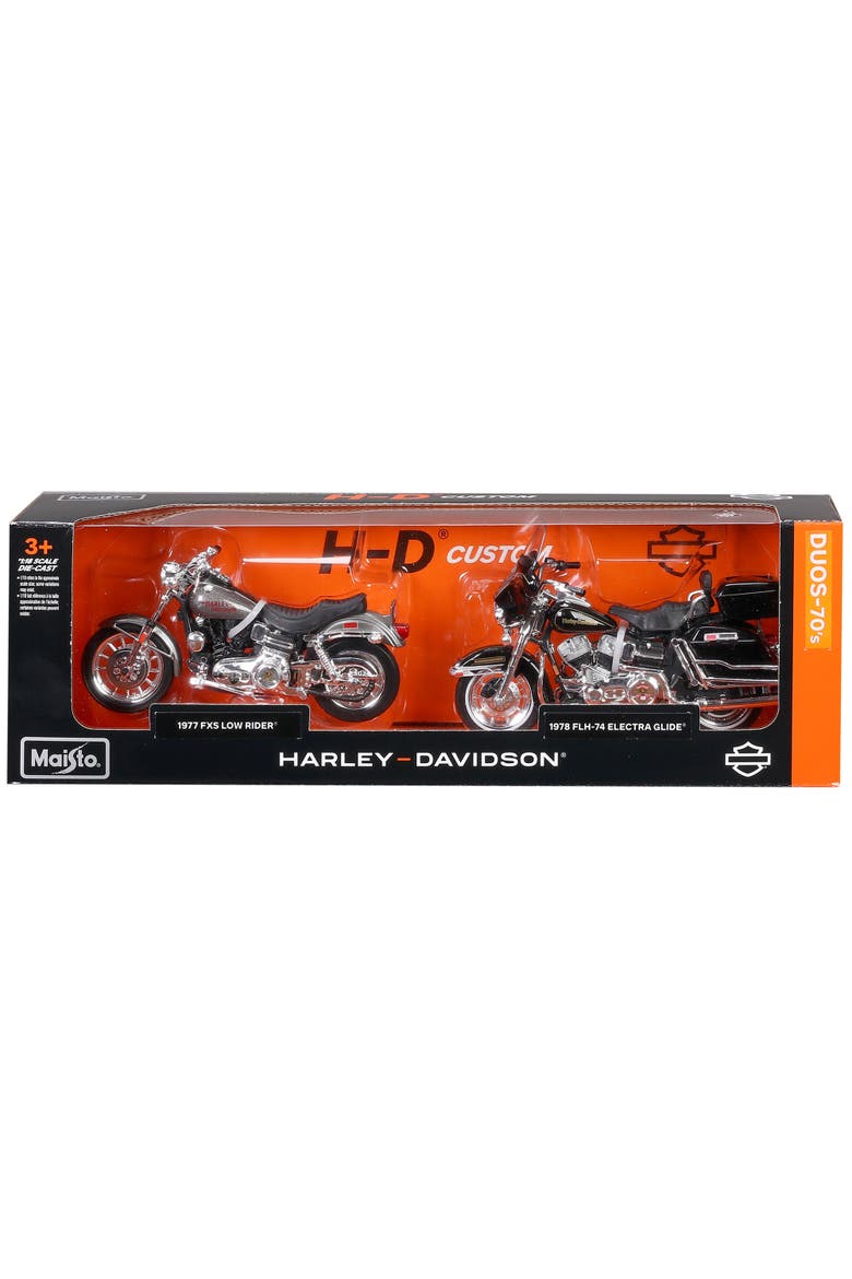 Duos 70s Motorcycle Set Collectible Toy, Main, color, Multicolored