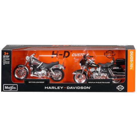 Duos 70s Motorcycle Set Collectible Toy