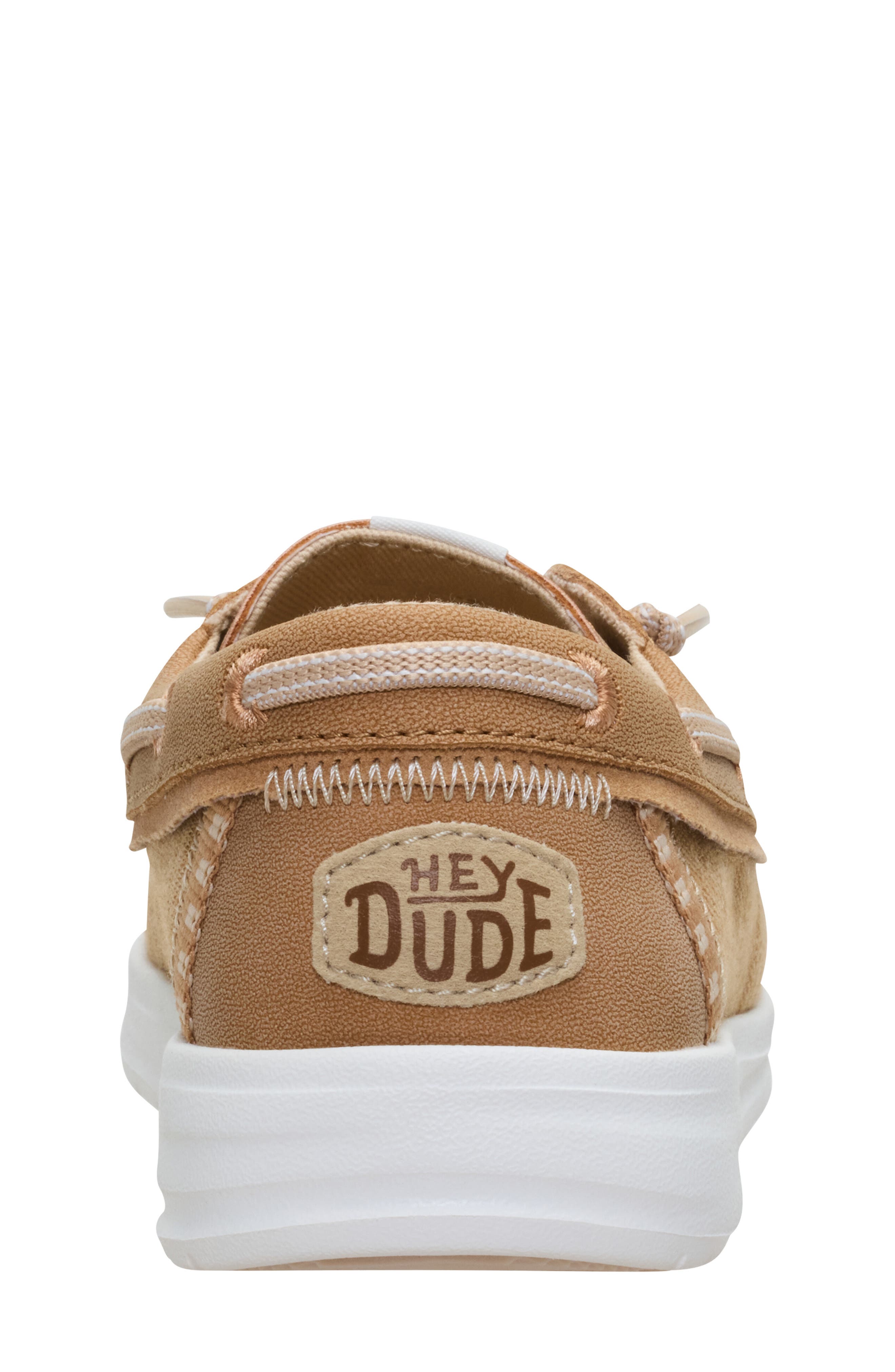 Hey Dude Kids' Wells Slip On Boat Shoe, Alternate, color, Cognac