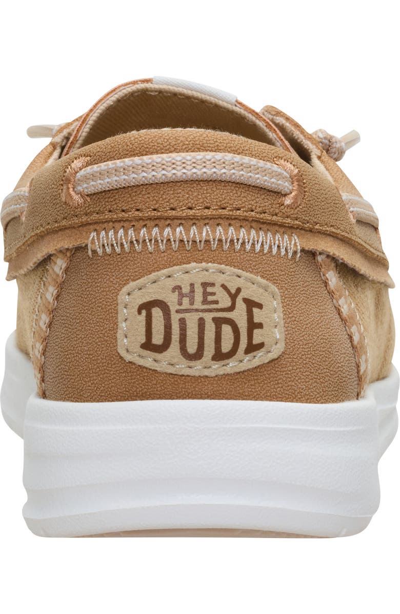 Hey Dude Kids' Wells Slip On Boat Shoe, Alternate, color, Cognac