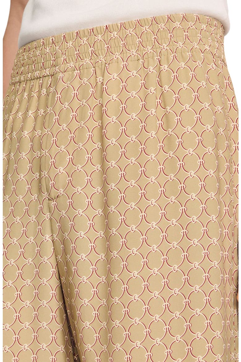 Link print floaty shorts, Alternate, color, Lime