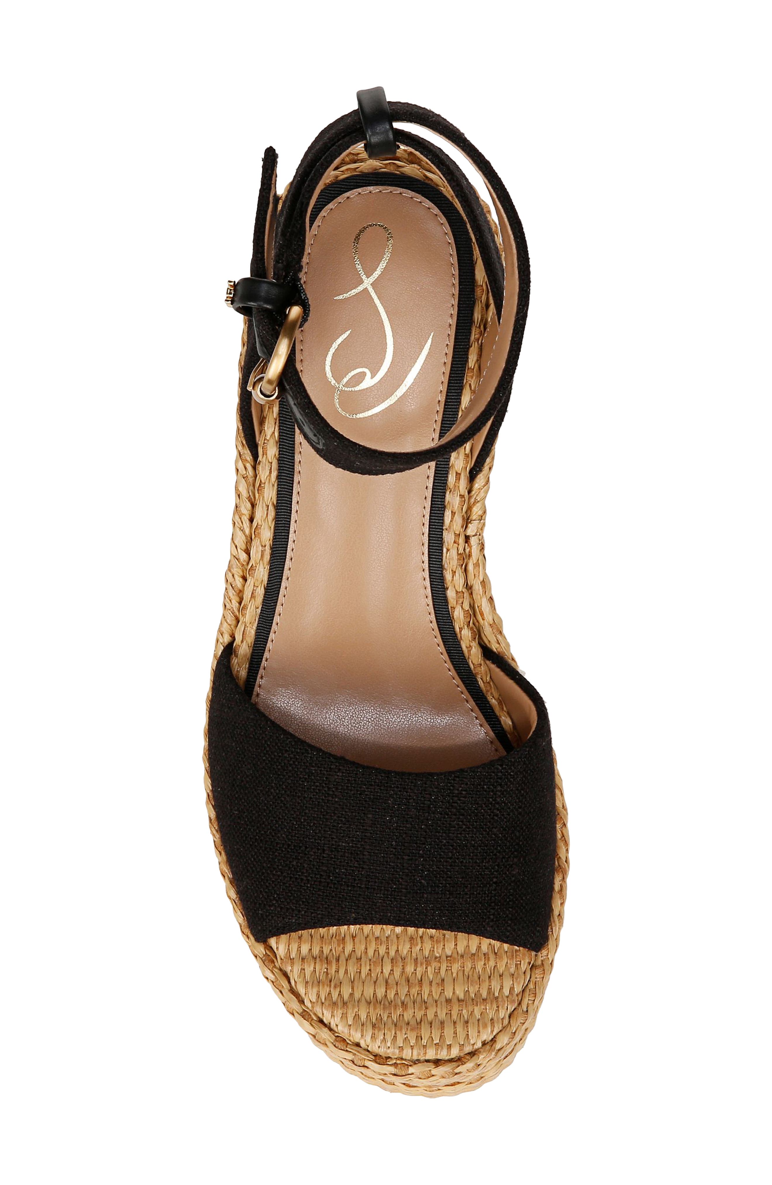 Sam Edelman Immie Ankle Strap Platform Wedge Sandal, Alternate, color, 