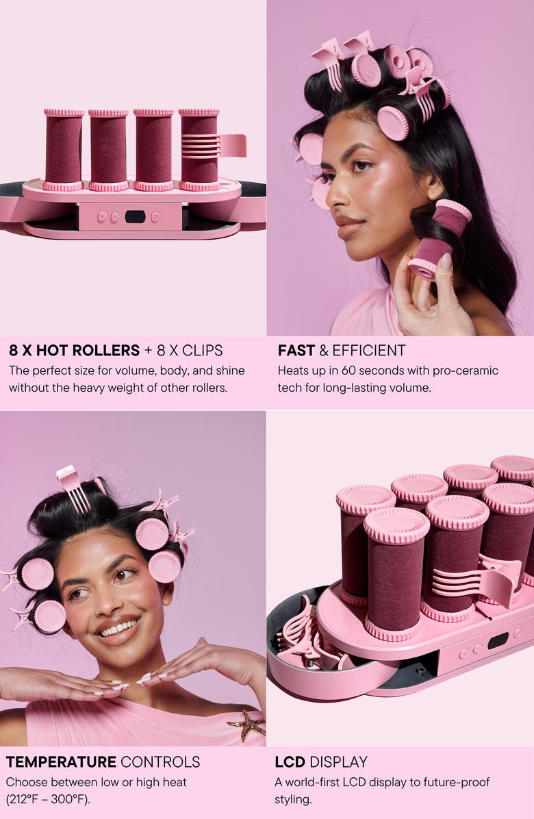 Mermade Hair Digital Hot Rollers, Alternate, color, Pink