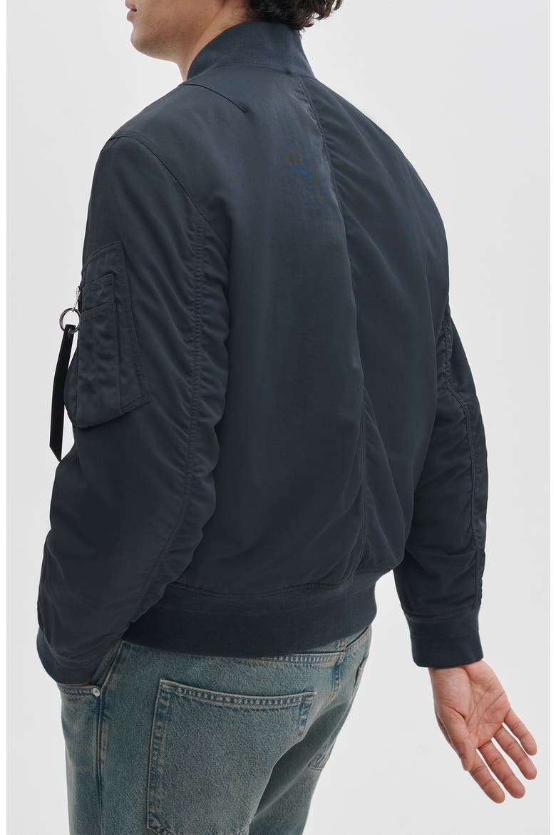 Manston Nylon Bomber Jacket, Alternate, color, NAVY