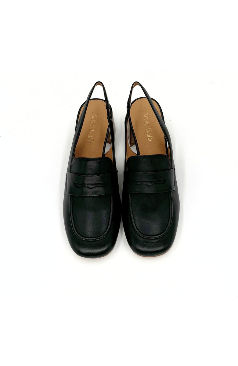 Amie Rafa Glasgow Leather Mules, Alternate, color, Black