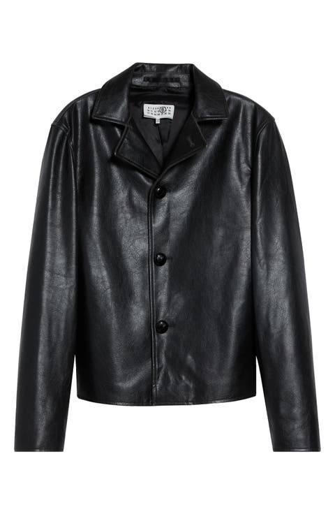Black Faux Leather Jacket