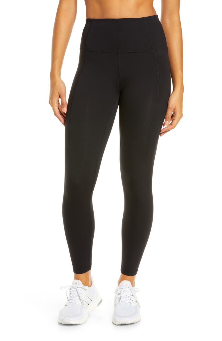 Sweaty Betty Supersoft Pocket 7/8 Leggings, Main, color, Black