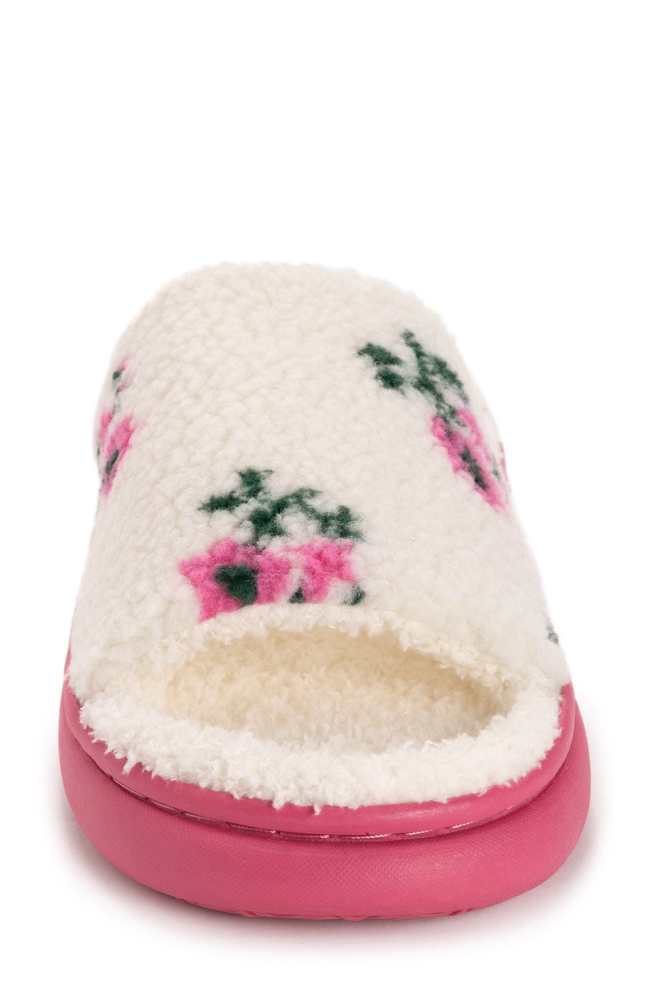 Marsai Faux Shearling Slipper, Alternate, color, PINK FLORAL