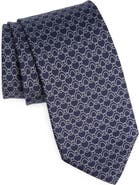 FERRAGAMO Gancini Wave Silk Tie