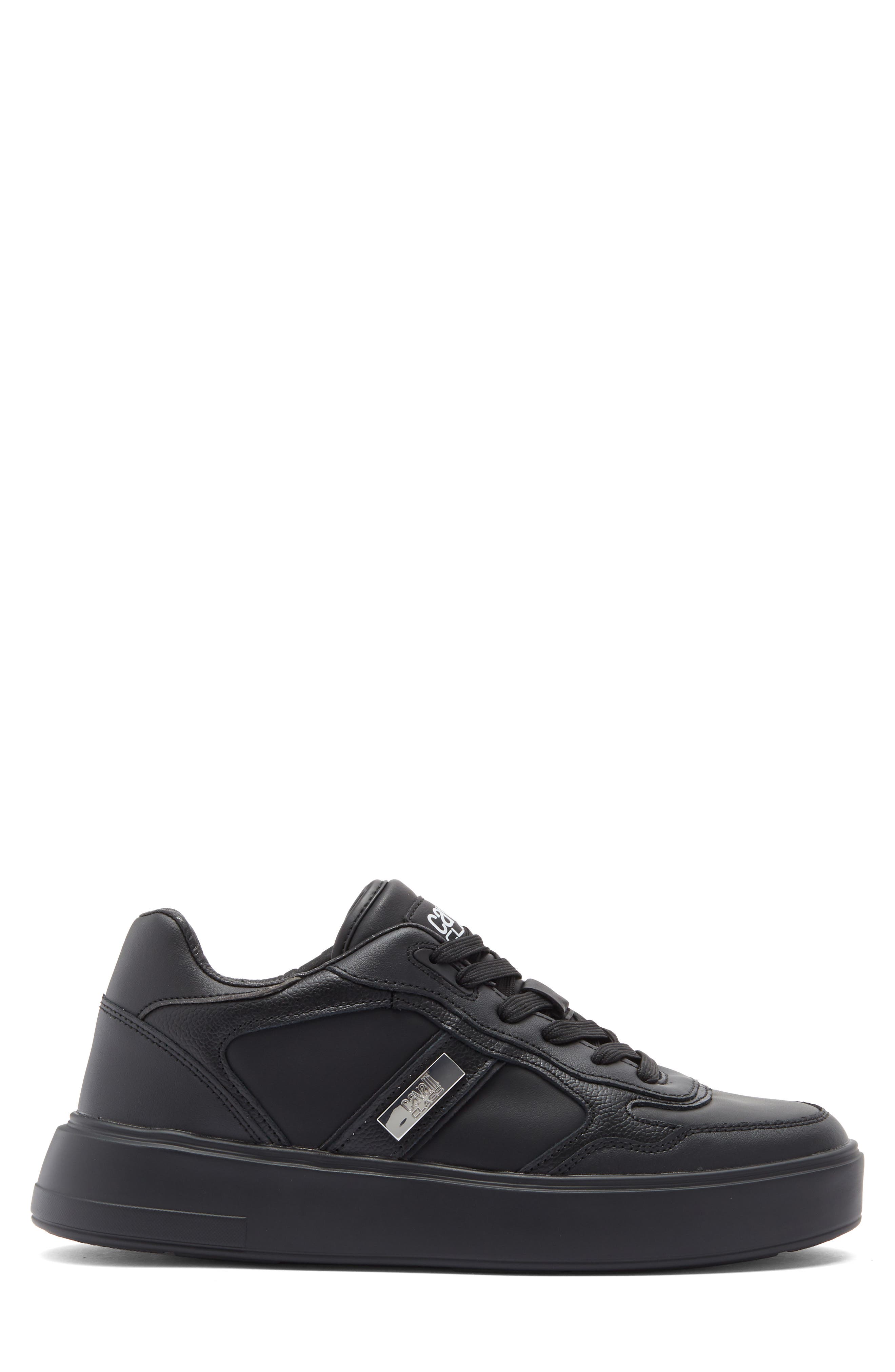 Roberto Cavalli Gab Sneaker, Alternate, color, Black
