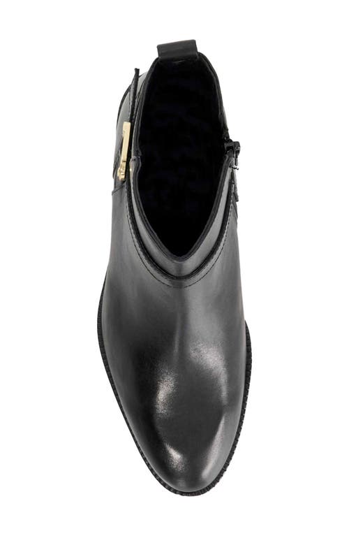 Dune London Pemma Buckle Strap Bootie In Black