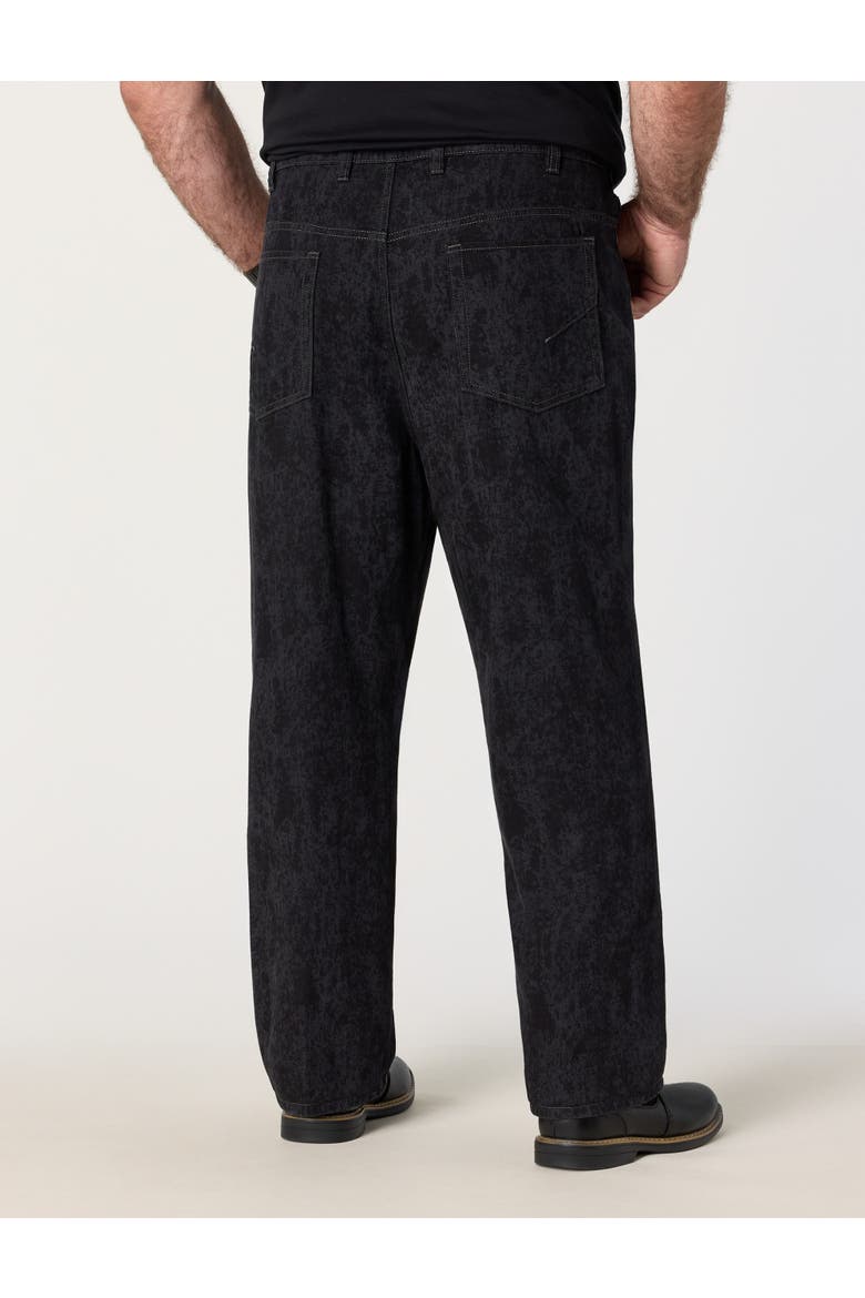 Big & Tall Ink Wash Loose-Fit Jeans, Alternate, color, SHADOW INK