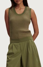 Varley Aldcroft Rib Knit Cotton Tank