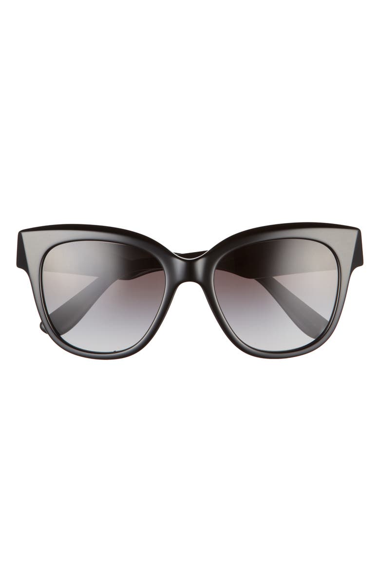 Dolce&Gabbana 53mm Butterfly Sunglasses, Main, color, Black / Grey Gradient