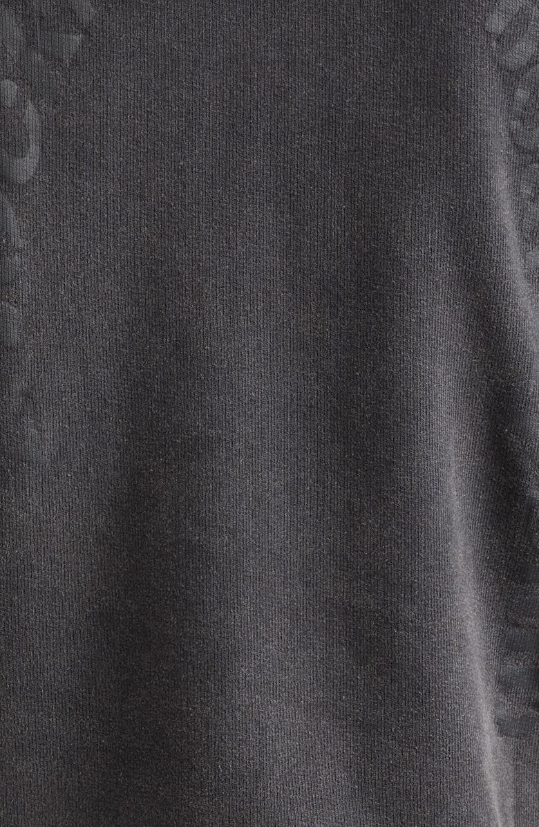 STOCKHOLM SURFBOARD CLUB Ulf Distressed Back Logo Graphic Hoodie, Alternate, color, Mountain Grey