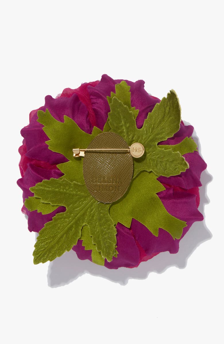 Helena Simon The Magenta Peony Floral Brooch, Alternate, color, Magenta