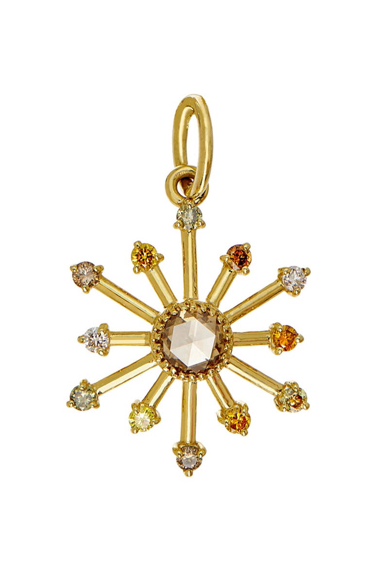 Sethi Couture Leena Multicolor Diamond Pendant, Main, color, Yellow Gold