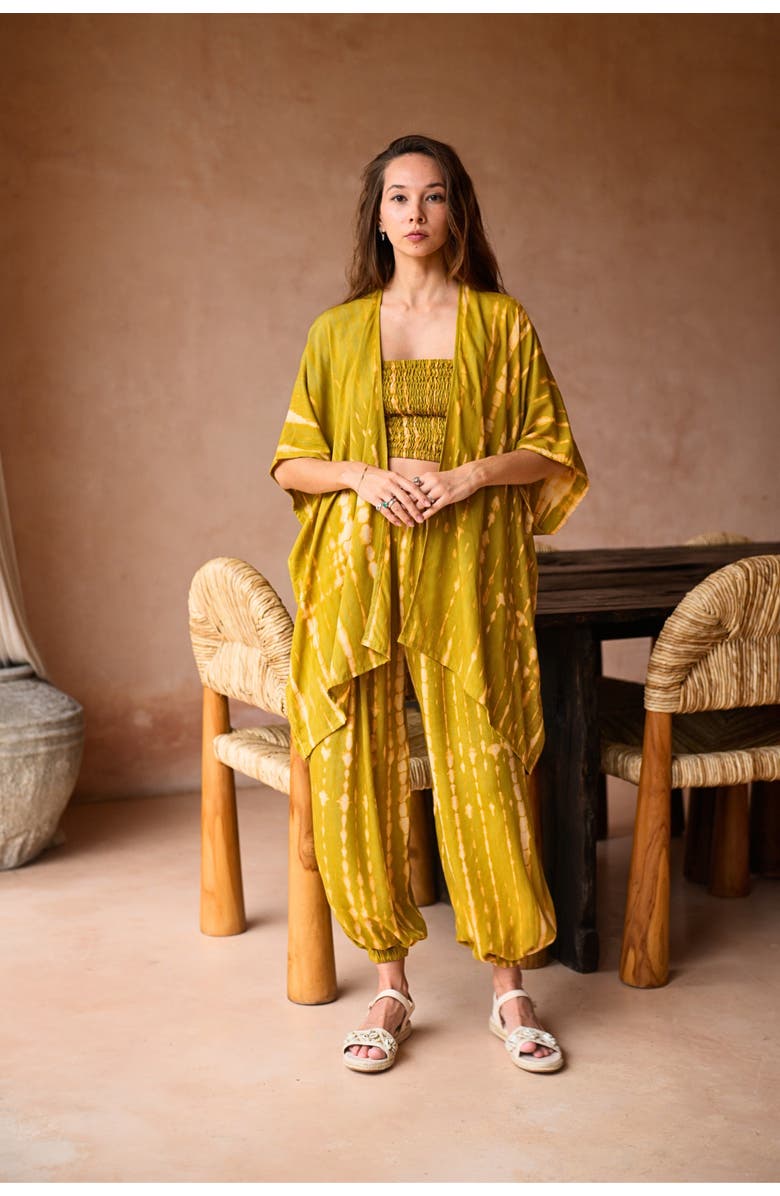 PINK HALEY Angela Short Duster, Alternate, color, Lemongrass