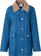 Akris punto Stretch Denim Chore Coat